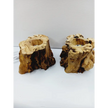 Wood Stump Spheres Stand-LED Base- white light & color changing light - STANDS