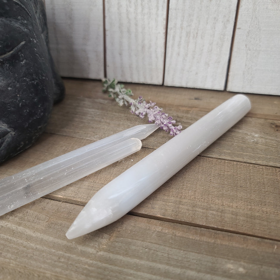 Selenite Healing Wand
