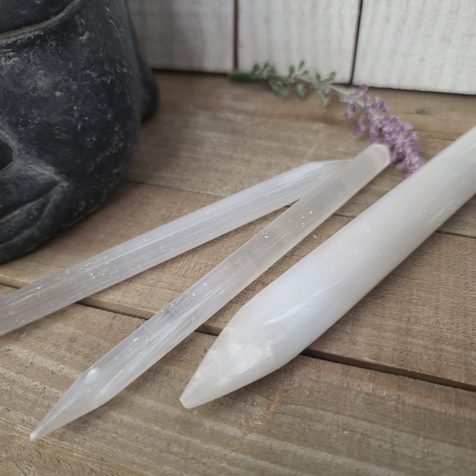 Selenite Healing Wand