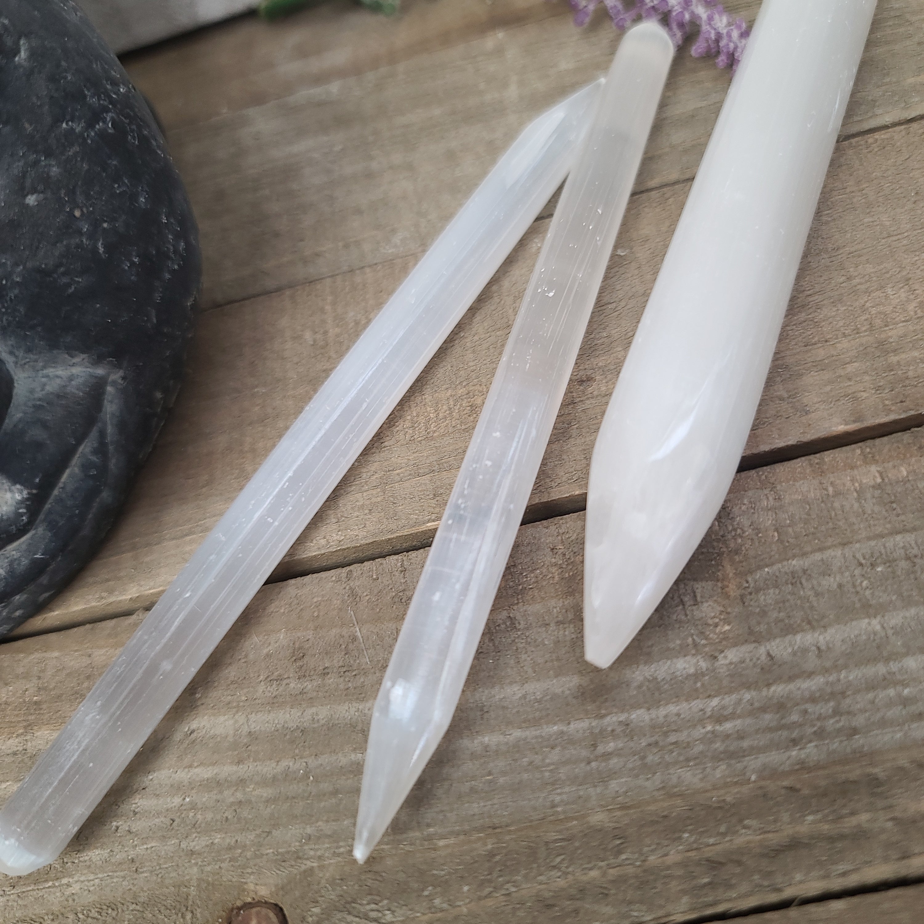 Selenite Healing Wand