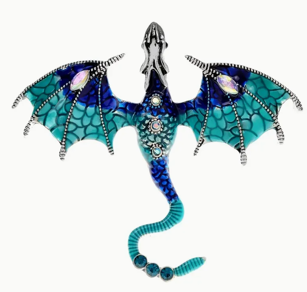 Dragon Pendants (Assorted Colors) — 2.36” x 2.76”